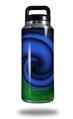 Skin Decal Wrap for Yeti Rambler Bottle 36oz Alecias Swirl 01 Blue (YETI NOT INCLUDED)