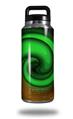 Skin Decal Wrap for Yeti Rambler Bottle 36oz Alecias Swirl 01 Green (YETI NOT INCLUDED)