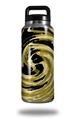 Skin Decal Wrap for Yeti Rambler Bottle 36oz Alecias Swirl 02 Yellow (YETI NOT INCLUDED)