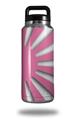 Skin Decal Wrap for Yeti Rambler Bottle 36oz Rising Sun Japanese Flag Pink (YETI NOT INCLUDED)