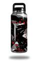 Skin Decal Wrap for Yeti Rambler Bottle 36oz Abstract 02 Red (YETI NOT INCLUDED)