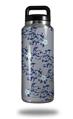 Skin Decal Wrap for Yeti Rambler Bottle 36oz Victorian Design Blue (YETI NOT INCLUDED)