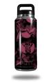 Skin Decal Wrap for Yeti Rambler Bottle 36oz Skulls Confetti Pink (YETI NOT INCLUDED)