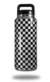 Skin Decal Wrap for Yeti Rambler Bottle 36oz Checkered Canvas Black and White (YETI NOT INCLUDED)