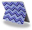 Decal Style Vinyl Skin for Microsoft Surface Pro 4 - Zig Zag Blues -  (SURFACE NOT INCLUDED)