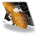 Decal Style Vinyl Skin for Microsoft Surface Pro 4 - Halftone Splatter White Orange -  (SURFACE NOT INCLUDED)
