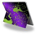 Decal Style Vinyl Skin for Microsoft Surface Pro 4 - Halftone Splatter Green Purple -  (SURFACE NOT INCLUDED)