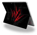 Decal Style Vinyl Skin for Microsoft Surface Pro 4 - WraptorSkinz WZ on Black -  (SURFACE NOT INCLUDED)