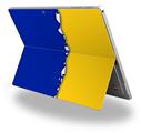Decal Style Vinyl Skin for Microsoft Surface Pro 4 - Ripped Colors Blue Yellow -  (SURFACE NOT INCLUDED)
