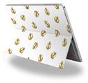 Decal Style Vinyl Skin for Microsoft Surface Pro 4 - Anchors Away White -  (SURFACE NOT INCLUDED)
