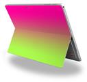 Decal Style Vinyl Skin for Microsoft Surface Pro 4 - Smooth Fades Neon Green Hot Pink -  (SURFACE NOT INCLUDED)