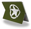 Decal Style Vinyl Skin for Microsoft Surface Pro 4 - Distressed Army Star -  (SURFACE NOT INCLUDED)