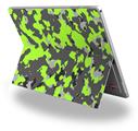 Decal Style Vinyl Skin for Microsoft Surface Pro 4 - WraptorCamo Old School Camouflage Camo Lime Green -  (SURFACE NOT INCLUDED)