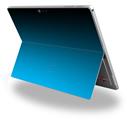 Decal Style Vinyl Skin for Microsoft Surface Pro 4 - Smooth Fades Neon Blue Black -  (SURFACE NOT INCLUDED)
