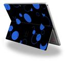 Decal Style Vinyl Skin for Microsoft Surface Pro 4 - Lots of Dots Blue on Black -  (SURFACE NOT INCLUDED)
