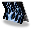 Decal Style Vinyl Skin for Microsoft Surface Pro 4 - Metal Flames Blue -  (SURFACE NOT INCLUDED)