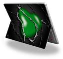 Decal Style Vinyl Skin for Microsoft Surface Pro 4 - Barbwire Heart Green -  (SURFACE NOT INCLUDED)