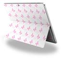 Decal Style Vinyl Skin for Microsoft Surface Pro 4 - Pastel Butterflies Pink on White -  (SURFACE NOT INCLUDED)