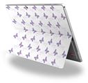 Decal Style Vinyl Skin for Microsoft Surface Pro 4 - Pastel Butterflies Purple on White -  (SURFACE NOT INCLUDED)
