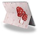 Decal Style Vinyl Skin for Microsoft Surface Pro 4 - Mushrooms Red -  (SURFACE NOT INCLUDED)