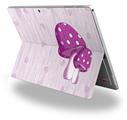 Decal Style Vinyl Skin for Microsoft Surface Pro 4 - Mushrooms Hot Pink -  (SURFACE NOT INCLUDED)