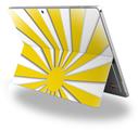 Decal Style Vinyl Skin for Microsoft Surface Pro 4 - Rising Sun Japanese Flag Yellow -  (SURFACE NOT INCLUDED)