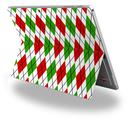Decal Style Vinyl Skin for Microsoft Surface Pro 4 - Argyle Red and Green -  (SURFACE NOT INCLUDED)