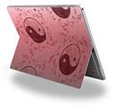 Decal Style Vinyl Skin for Microsoft Surface Pro 4 - Feminine Yin Yang Red -  (SURFACE NOT INCLUDED)