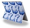Decal Style Vinyl Skin for Microsoft Surface Pro 4 - Petals Blue -  (SURFACE NOT INCLUDED)