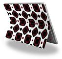 Decal Style Vinyl Skin for Microsoft Surface Pro 4 - Red And Black Squared -  (SURFACE NOT INCLUDED)
