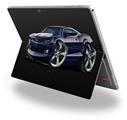 Decal Style Vinyl Skin for Microsoft Surface Pro 4 - 2010 Camaro RS Blue Dark -  (SURFACE NOT INCLUDED)