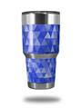 WraptorSkinz Skin Wrap compatible with RTIC 30oz ORIGINAL 2017 AND OLDER Tumblers Triangle Mosaic Blue (TUMBLER NOT INCLUDED)