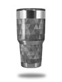 WraptorSkinz Skin Wrap compatible with RTIC 30oz ORIGINAL 2017 AND OLDER Tumblers Triangle Mosaic Gray (TUMBLER NOT INCLUDED)