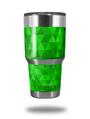 WraptorSkinz Skin Wrap compatible with RTIC 30oz ORIGINAL 2017 AND OLDER Tumblers Triangle Mosaic Green (TUMBLER NOT INCLUDED)