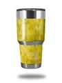 WraptorSkinz Skin Wrap compatible with RTIC 30oz ORIGINAL 2017 AND OLDER Tumblers Triangle Mosaic Yellow (TUMBLER NOT INCLUDED)