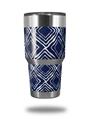 WraptorSkinz Skin Wrap compatible with RTIC 30oz ORIGINAL 2017 AND OLDER Tumblers Wavey Navy Blue (TUMBLER NOT INCLUDED)