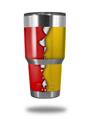 WraptorSkinz Skin Wrap compatible with RTIC 30oz ORIGINAL 2017 AND OLDER Tumblers Ripped Colors Red Yellow (TUMBLER NOT INCLUDED)