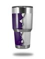 WraptorSkinz Skin Wrap compatible with RTIC 30oz ORIGINAL 2017 AND OLDER Tumblers Ripped Colors Purple White (TUMBLER NOT INCLUDED)