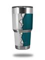 WraptorSkinz Skin Wrap compatible with RTIC 30oz ORIGINAL 2017 AND OLDER Tumblers Ripped Colors Gray Seafoam Green (TUMBLER NOT INCLUDED)