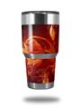 WraptorSkinz Skin Wrap compatible with RTIC 30oz ORIGINAL 2017 AND OLDER Tumblers Fire Flower (TUMBLER NOT INCLUDED)