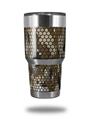 WraptorSkinz Skin Wrap compatible with RTIC 30oz ORIGINAL 2017 AND OLDER Tumblers HEX Mesh Camo 01 Brown (TUMBLER NOT INCLUDED)