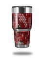 WraptorSkinz Skin Wrap compatible with RTIC 30oz ORIGINAL 2017 AND OLDER Tumblers HEX Mesh Camo 01 Red Bright (TUMBLER NOT INCLUDED)