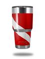 WraptorSkinz Skin Wrap compatible with RTIC 30oz ORIGINAL 2017 AND OLDER Tumblers Dive Scuba Flag (TUMBLER NOT INCLUDED)