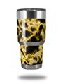 WraptorSkinz Skin Wrap compatible with RTIC 30oz ORIGINAL 2017 AND OLDER Tumblers Electrify Yellow (TUMBLER NOT INCLUDED)