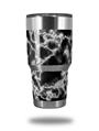 WraptorSkinz Skin Wrap compatible with RTIC 30oz ORIGINAL 2017 AND OLDER Tumblers Electrify White (TUMBLER NOT INCLUDED)