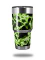 WraptorSkinz Skin Wrap compatible with RTIC 30oz ORIGINAL 2017 AND OLDER Tumblers Electrify Green (TUMBLER NOT INCLUDED)