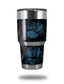 WraptorSkinz Skin Wrap compatible with RTIC 30oz ORIGINAL 2017 AND OLDER Tumblers Skulls Confetti Blue (TUMBLER NOT INCLUDED)