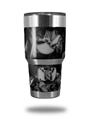 WraptorSkinz Skin Wrap compatible with RTIC 30oz ORIGINAL 2017 AND OLDER Tumblers Skulls Confetti White (TUMBLER NOT INCLUDED)