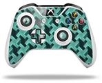 WraptorSkinz Decal Skin Wrap Set works with 2016 and newer XBOX One S / X Controller Retro Houndstooth Seafoam Green (CONTROLLER NOT INCLUDED)