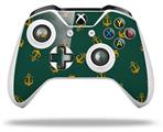 WraptorSkinz Decal Skin Wrap Set works with 2016 and newer XBOX One S / X Controller Anchors Away Hunter Green (CONTROLLER NOT INCLUDED)